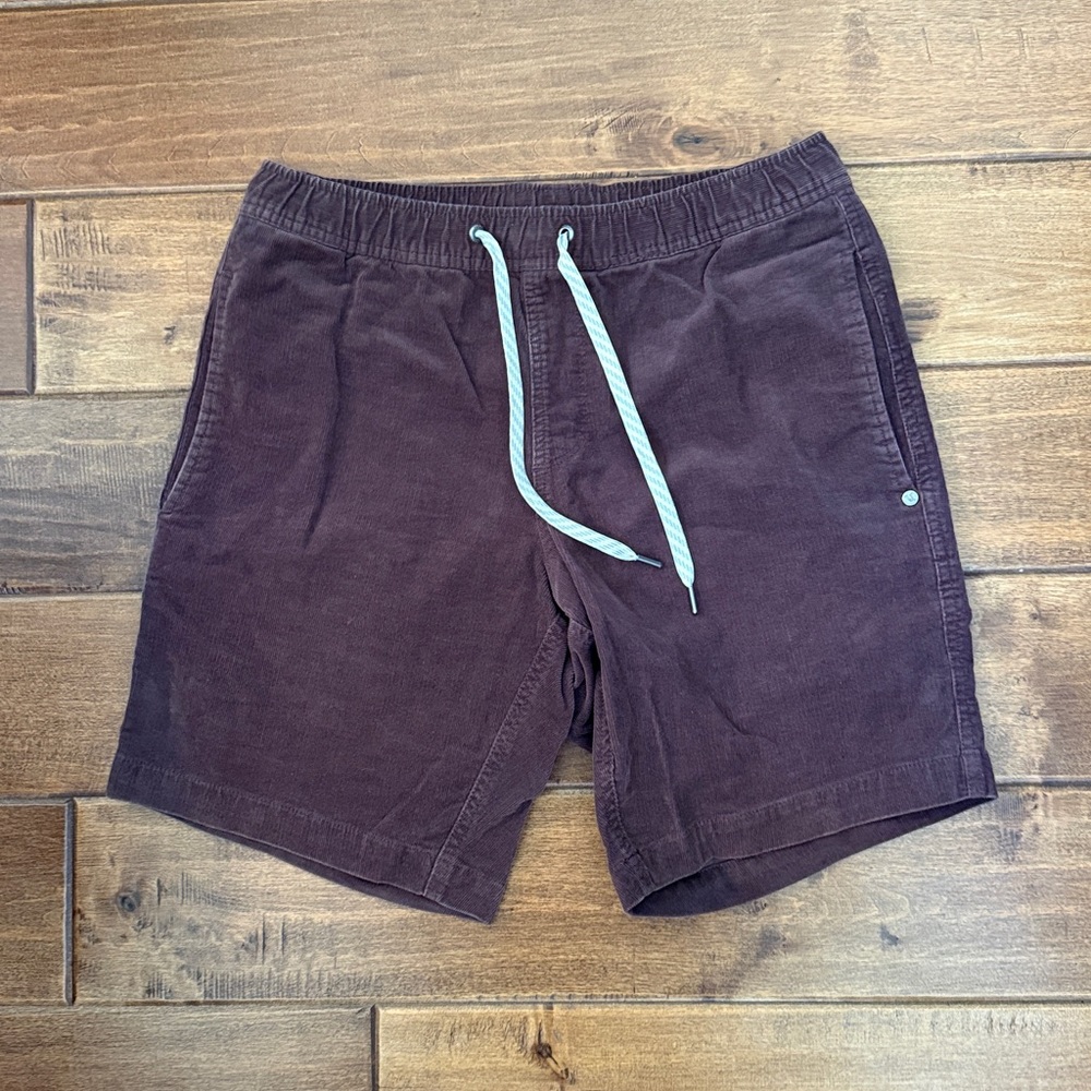 Vuori Burgundy Corduroy Shorts